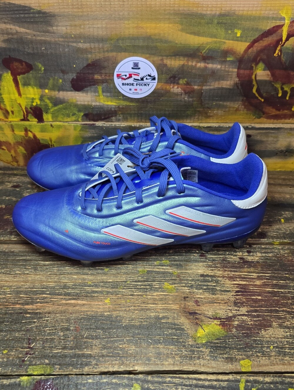 Adidas Copa Pure 2.1 FG Blue White Soccer Cleats IE4894 Men's Size 7 / Wmn's‎ 8 - Picture 3 of 8